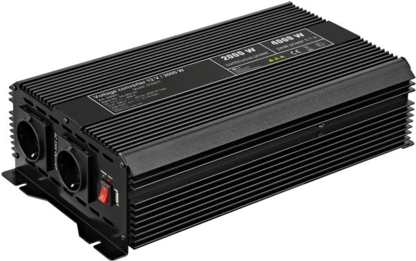 Goobay 58891, Universal, Universal, 12 - 13.8 V, 2000 W, 230 V, DC-AC, DC-AC