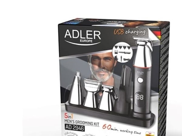 Adler AD 2946 Rinkinys herrepleie 5 i 1 med LCD-skjerm