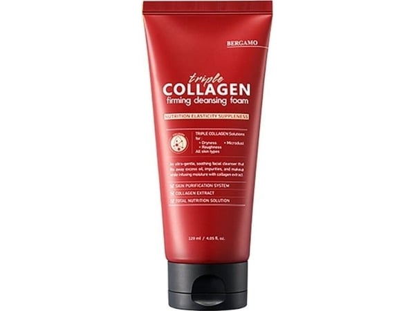 Bergamo Triple Collagen puhdistava kasvovaahto 120ml