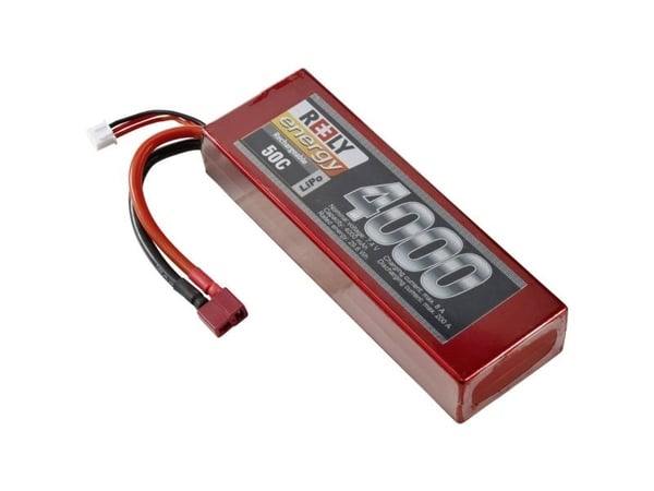 Reely modellbyggings-akkupakke (LiPo) 7,4 V 4000 mAh, antall celler: 2, 50 C, Hardcase T-stikksystem (RE-7856793)