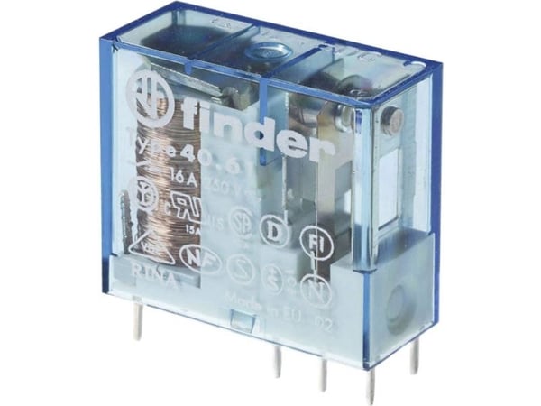 Finder 40.61.7.024.4001 Piirilevyrele 24 V/DC 16 A 1 x vaihtokosketin 1 kpl 1 kpl