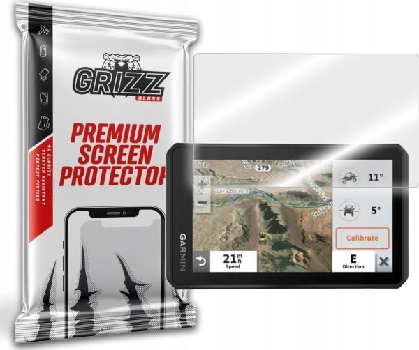 GrizzGlass HybridGlass hybridglass-etuiet til Garmin Tread Base Edition (navigasjonsdeksel)