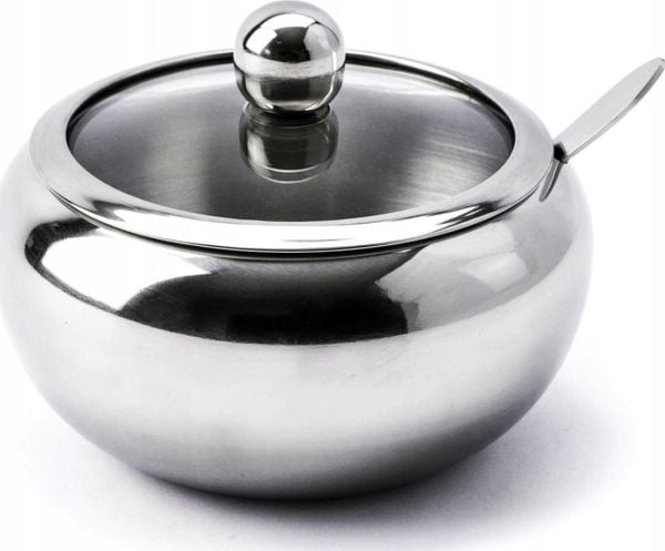 Brunbeste sukkerkopp i stål med skje 560 ml POLSK BRUNBESTE BB-1155