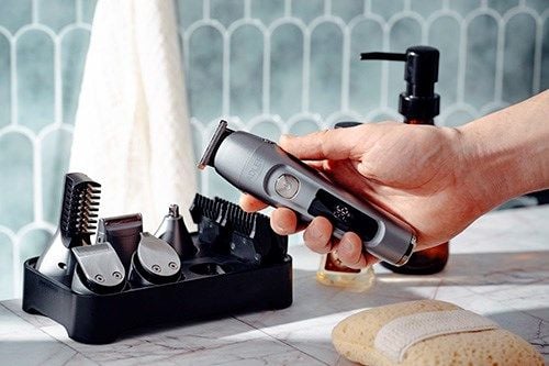 Skjeggtrimmer Adler AD 2944 Stellesett 6 w 1 med wyś. LCD og ladebase