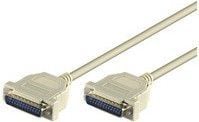 EFB Elektronik EK137.2, Beige, 2 m, D-Sub 25, D-Sub 25, Hankjønn, Hankjønn