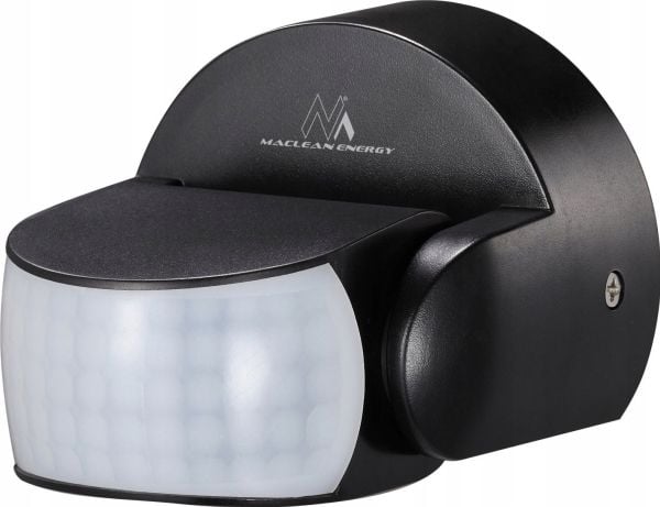 Maclean MCE468 B PIR motion sensor, infrared, IP65, black, range 12m, max load 800/1200W