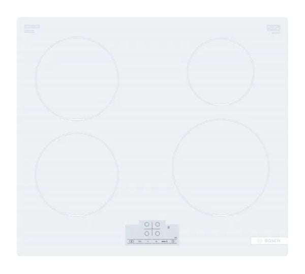 Bosch Serie | 4 PUE612BB1J - Induksjonskomfyrtopp - 4 plater - Nisje - bredde: 56 cm - dybde: 49 cm - uten ramme - azure white