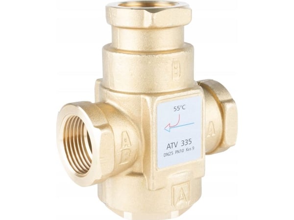Afriso temperaturventil ATV 335, DN25, Rp1", Kvs 9, 55°C Afriso temperaturventil ATV 335, DN25, Rp1", Kvs 9, 55°C