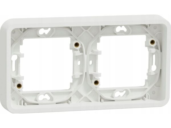 Schneider Electric Mureva Style Piilotettu jalusta 2x vaakasuora valkoinen MUR39101 MUR39101