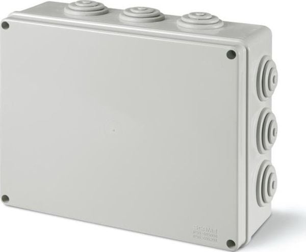 Scame Scabox 685.006 installationsdosa utanpåliggande 150x110x70 mm med genomföringar IP55 grå