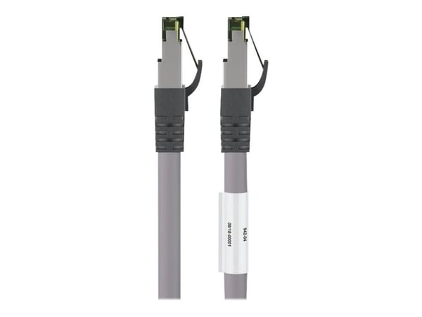 goobay - Koblingskabel - RJ-45 (hann) til RJ-45 (hann) - 20 m - SFTP, PiMF - CAT 8.1 - halogenfri, formstøpt, uten hindringer, flertrådet - grå
