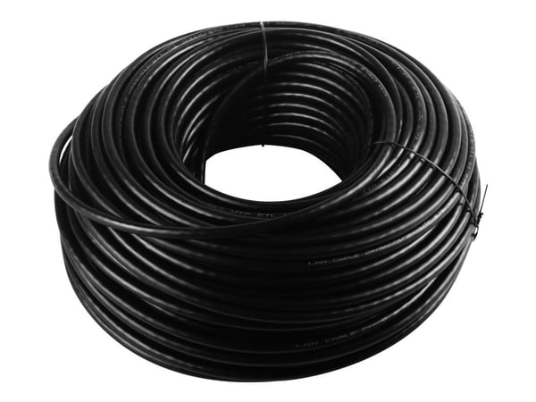 goobay - Samlet kabel - UTP - CAT 6 - innendørs, utendørs, solid, flertrådet - svart