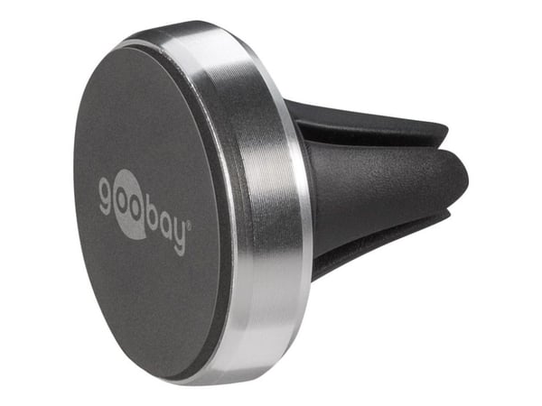 goobay Metal Slim Design - Bilholder for mobiltelefon - svart, sølv