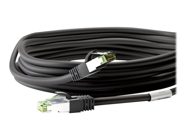 goobay - Koblingskabel - RJ-45 (hann) til RJ-45 (hann) - 7.5 m - SFTP, PiMF - CAT 8.1 - formstøpt - svart