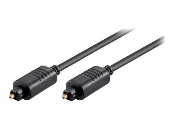 goobay - Digital ljudkabel (optisk) - SPDIF - TOSLINK hane till TOSLINK hane - 10 m - fiberoptisk - svart