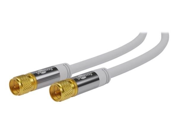 Wentronic 70600, 2 m, F, F, Valkoinen