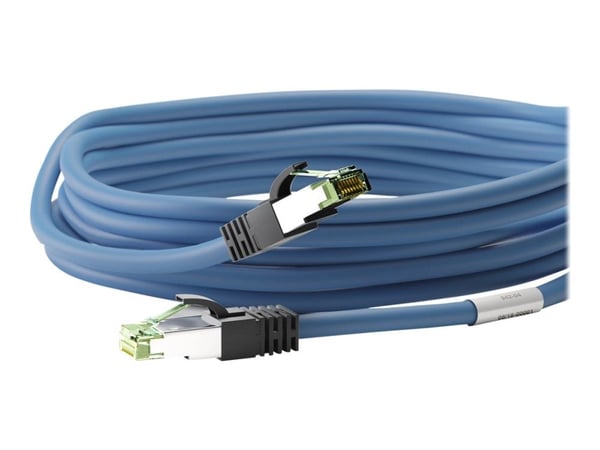 goobay - Koblingskabel - RJ-45 (hann) til RJ-45 (hann) - 50 cm - SFTP, PiMF - CAT 8.1 - formstøpt - blå