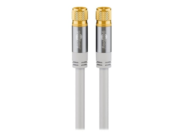 Wentronic 70600, 2 m, F, F, Valkoinen