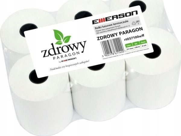 Emerson Thermal Roll 57mm x100m EMERSON Healthy Paragon rt057100wkkff 6stk PHENOL free