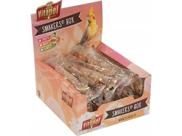 Vitapol SMAKERS BOX frukt til nimfer 12 stk/eske