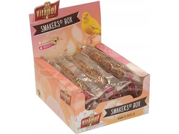 Vitapol SMAKERS fruktbox för kanariefågel 12 st/förp.