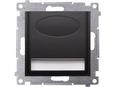 Contact-Simon Simon 54 LED-valaisin 14V DC 0,56 W valkoinen neutraali 4000 K musta matta !14V virtalähde vaaditaan DOS14B.01/49