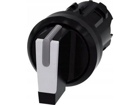 Siemens 3SU10022BL600AA0 3SU1002-2BL60-0AA0 Kääntökytkin Eturengas muovia Musta, valkoinen 2 x 45° 1 kpl