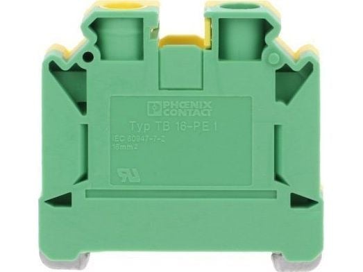 Phoenix Contact Terminal block for the protective conductor 16mm2 green-yellow TB 16-PE I Essential 3059896