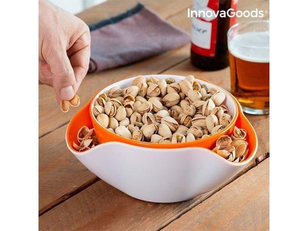 InnovaGoods skålar för snacks 2-i-1 InnovaGoods (2 st)