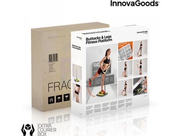 InnovaGoods vibrasjonsplattform for trening med tilbehør og treningsguide IG117209