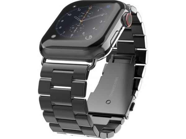 Swissten Metal Band for Apple Watch 42-44mm Black - 8595217477278, Klokkereim, Apple, Apple Watch SE, Apple Watch Series 1, Apple Watch Series 2, A...