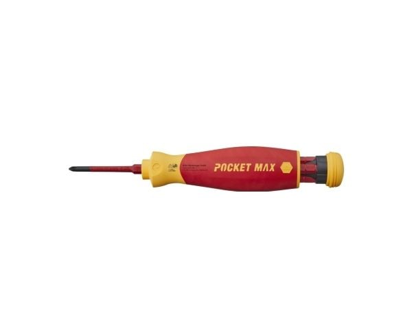WIHA Skruvmejsel med bitsmagasin PocketMax® electric 1000Vmed4 slimBits