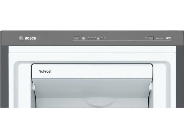 Bosch Serie | 4 GSN36VXEP - Fryser - stående - bredde: 60 cm - dybde: 65 cm - høyde: 186 cm - 242 liter - Klasse E - brushed black steel