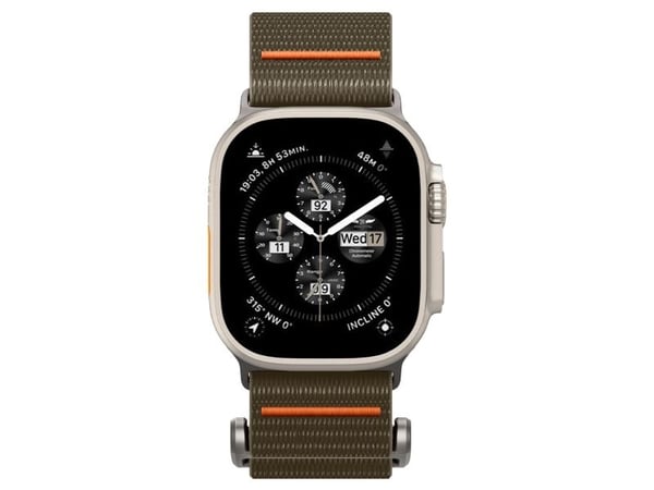 Spigen AMP05982, Band, Smartwatch, Khaki, Apple, Apple Watch Ultra 1 / 2 (49mm) Apple Watch Series 9 / 8 / 7 (45mm) Apple Watch Series SE 2 / SE /....