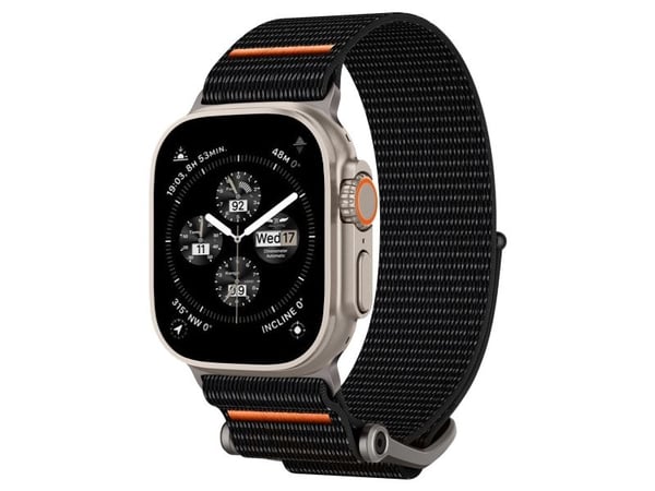Spigen AMP05981, Band, Smartklokke, Svart, Apple, Apple Watch Ultra 1 / 2 (49mm) Apple Watch Series 9 / 8 / 7 (45mm) Apple Watch Series SE 2 / SE /...