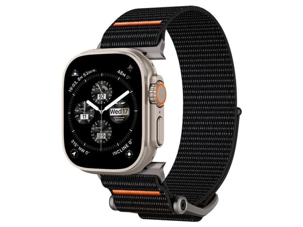 Spigen AMP05981, Band, Smartklokke, Svart, Apple, Apple Watch Ultra 1 / 2 (49mm) Apple Watch Series 9 / 8 / 7 (45mm) Apple Watch Series SE 2 / SE /...