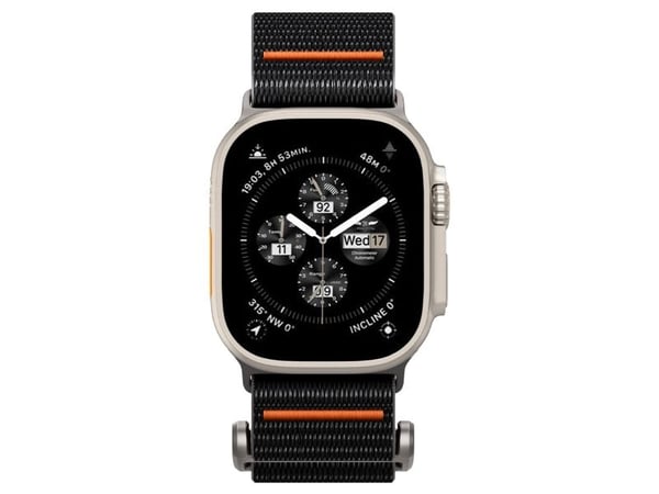 Spigen AMP05981, Band, Smartklokke, Svart, Apple, Apple Watch Ultra 1 / 2 (49mm) Apple Watch Series 9 / 8 / 7 (45mm) Apple Watch Series SE 2 / SE /...