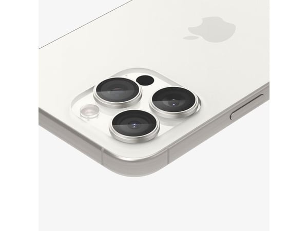 Spigen Optik Pro EZ Fit, Apple, iPhone 15 Pro Max, Transparent, Vit, 2 styck