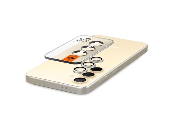 Spigen GLAS.tR EZ Fit Optik Pro, Samsung, Galaxy S24 Plus (2024), Fallbestandig, Ripebestandig, Gjennomsiktig, Gult, 2 stykker