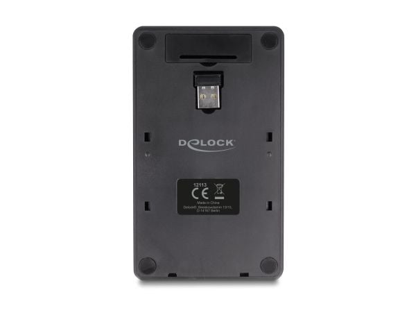 Delock - Tangentsats - 2-i-1, med kalkylatorfunktion - trådlös - 2.4 GHz - svart - detaljhandelsförpackning