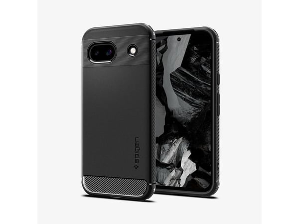 Spigen Rugged Armor, Suojus, Google, Pixel 8a, 15,5 cm (6.1"), musta