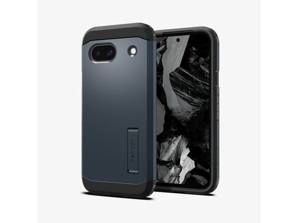 Spigen Tough Armor, Etui, Google, Pixel 8a, 15,5 cm (6.1"), Mørkeblå