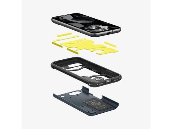 Spigen Tough Armor, Etui, Google, Pixel 8a, 15,5 cm (6.1"), Mørkeblå
