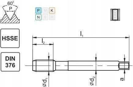 Fanar TAP M22 DIN-376B (6H) HSSE 800