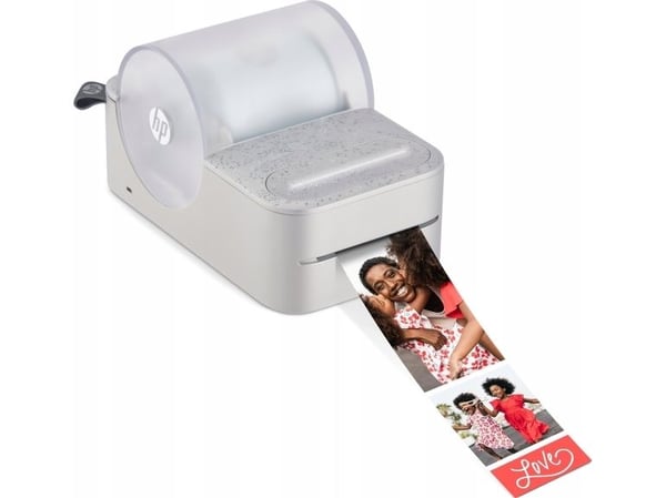 HP Sprocket Panorama farge etikettprinter Bluetooth for fotolapper, klistremerker - hvit
