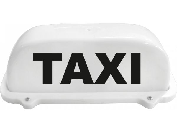 Puhallusmerkkivalo TAXI imukupissa
