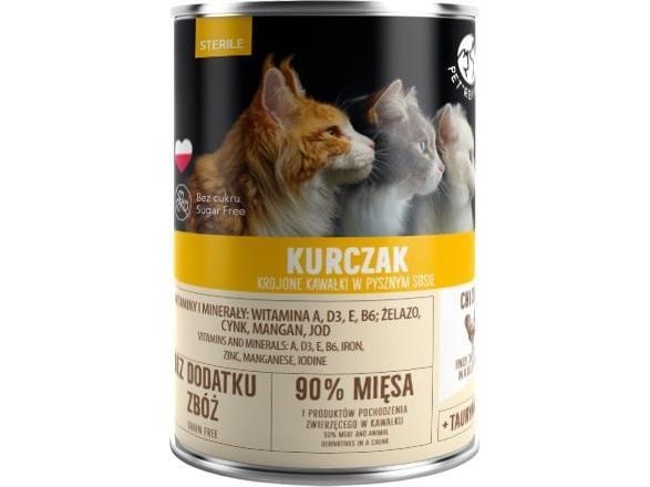 Pet Republic KOT STERILE puszka KURA sos /6 400g