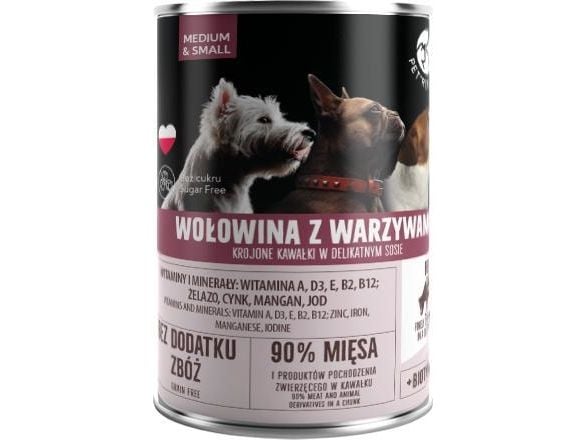 Pet Republic PIES burk WOLOWINA WARZYWA i sås /6 400 g