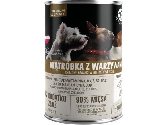 Pet Republic DOG kan LEVER VEGETABLES saus /6 400g