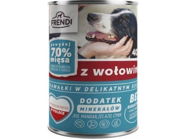 FRENDI with Beef chunks in delicate sauce - vådt hundefoder - 400g